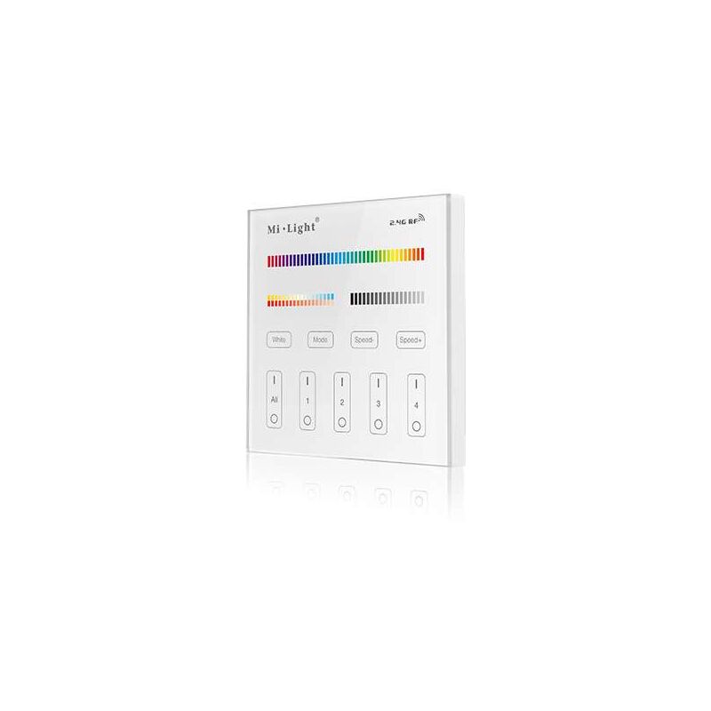 foto del prodotto controllo remoto radiofrequenza wireless 4 zone t4 bianco rgb cct