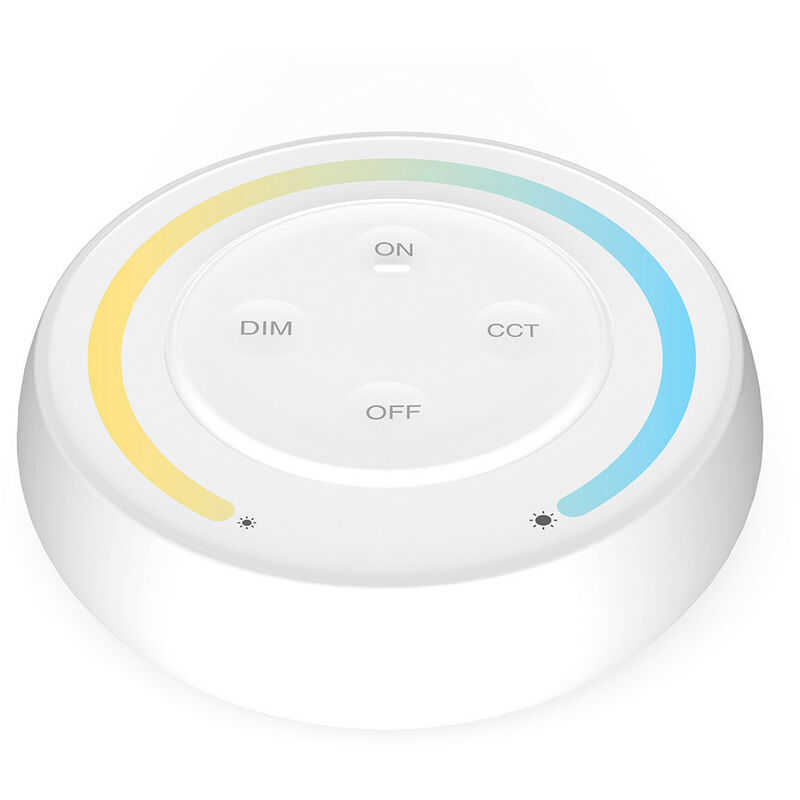 foto del prodotto controllo remoto tactile radio frequenza dimmable cct 1 zona blanche s1 w