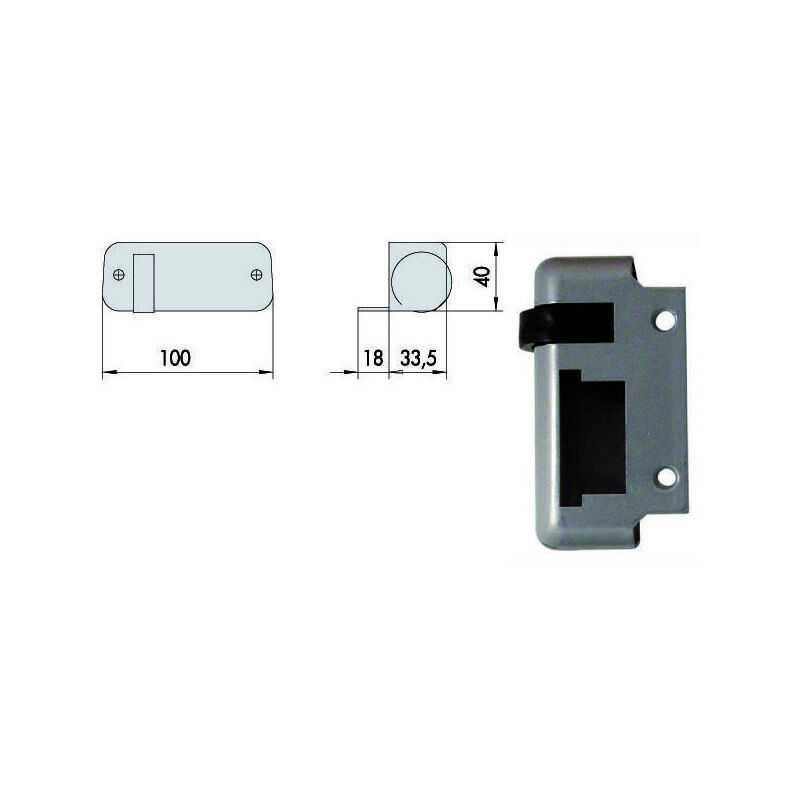 foto del prodotto contropiastra elettroserrature dx 07017 10 1 cisa