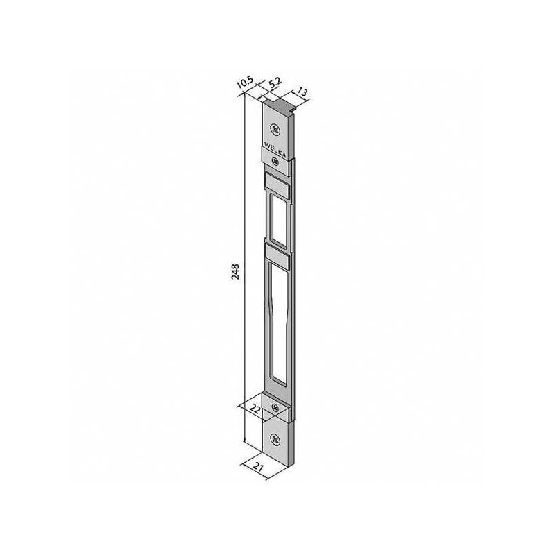 foto del prodotto contropiastra regolabile inox 860.02.10.0 welka