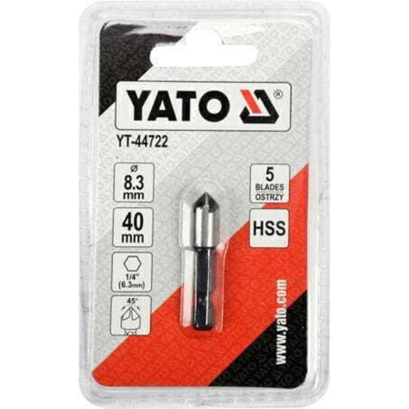 foto del prodotto controspalle per metallo 8.3mm esagonale yt 44722 yato