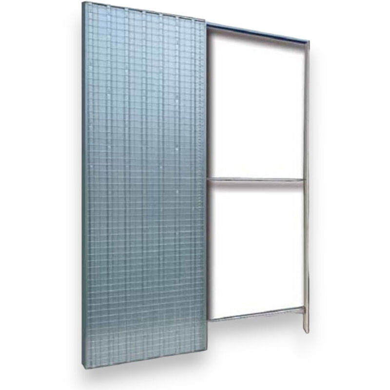 foto del prodotto controtelaio intonaco per porte a scomparsa in lamiera con spessore 105 mm 90x210 cm