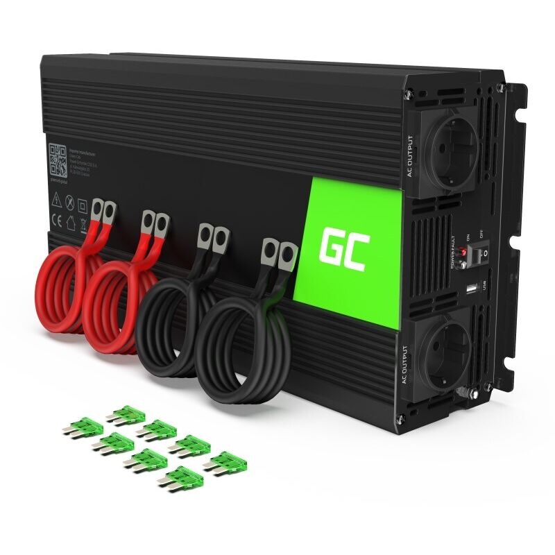 foto del prodotto convertitore green cell inv15 12v-230v 3000w/6000w