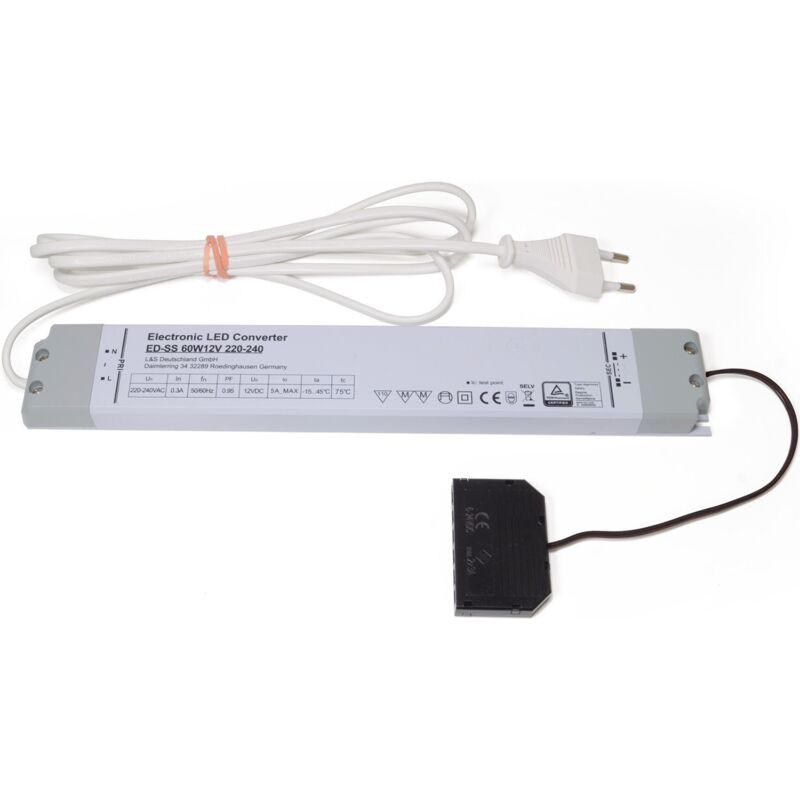 foto del prodotto convertitore led 230 v 12 v 60 w 290 mm l s