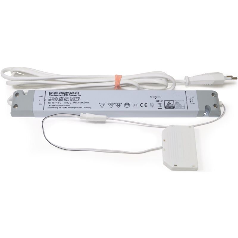 foto del prodotto convertitore led 230 v 24 v 30 w 255mm l s