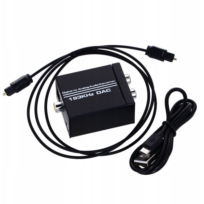 foto del prodotto convertitore ottico coassiale toslink a 2x cinch rca