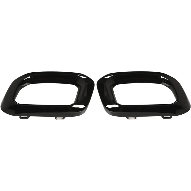 foto del prodotto convient pour 2020 mercedes benz classe gle w167 amg line cadre de garniture de tuyau d chappement paire gauche et droite, remplacement noir
