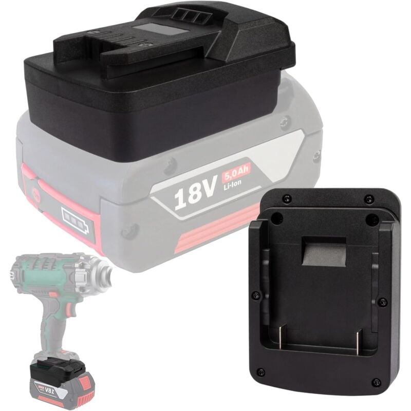 foto del prodotto coocheer adattatore convertitore per batteria agli ioni di litio bosch da 18 v per batteria per elettroutensile parkside xteam da 20 v agli ioni di