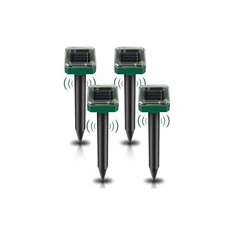 foto del prodotto coocheer confezione da 4 repellenti solari ad ultrasuoni per topi, repellenti solari per esterni contro talpe, arvicole, gopher, serpenti e altri