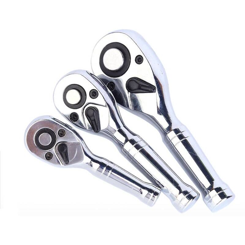 foto del prodotto coocheer set di 3 mini chiavi a cricchetto reversibili da 1 4 3 8 1 2 , chiave a cricchetto a 72 denti, strumenti per la riparazione di auto
