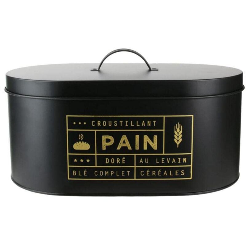 foto del prodotto cook concept bidone, metallo, oro nero, 34,50 x 20 x 18,50 cm