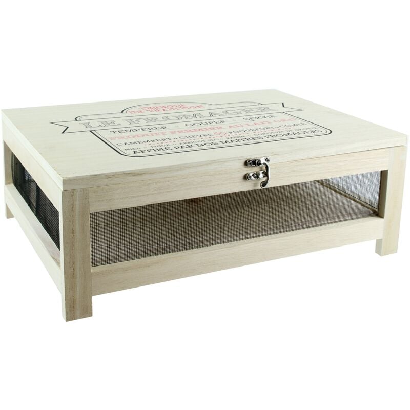 immagine 0 del prodotto cook concept cantina formaggi con vassoio, legno acciaio inox, beige, h14,8 x 27 x 39 cm