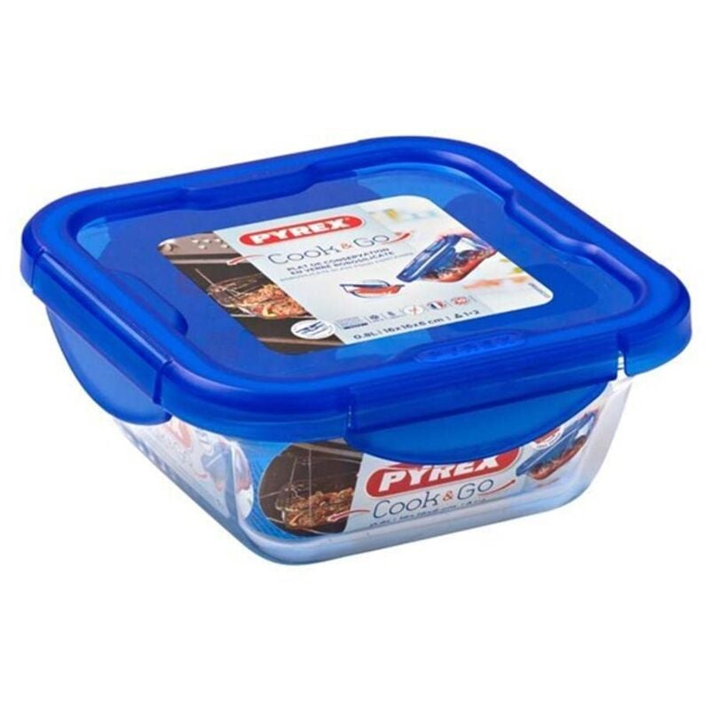 foto del prodotto cook e go teglia multiuso quadrata con coperchio pyrex