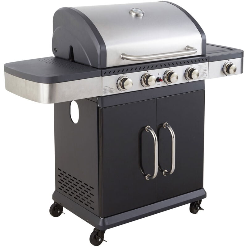 foto del prodotto cook in garden barbecue a gas fidgi 4 con termometro 4 bruciatori fornello da 14,5kw