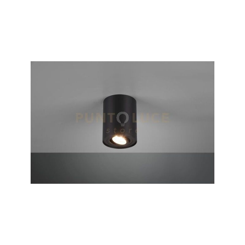 foto del prodotto cookie cilindro spot orientabile nero d. 9,6cm h. 12,5cm 1 luce attacco gu10