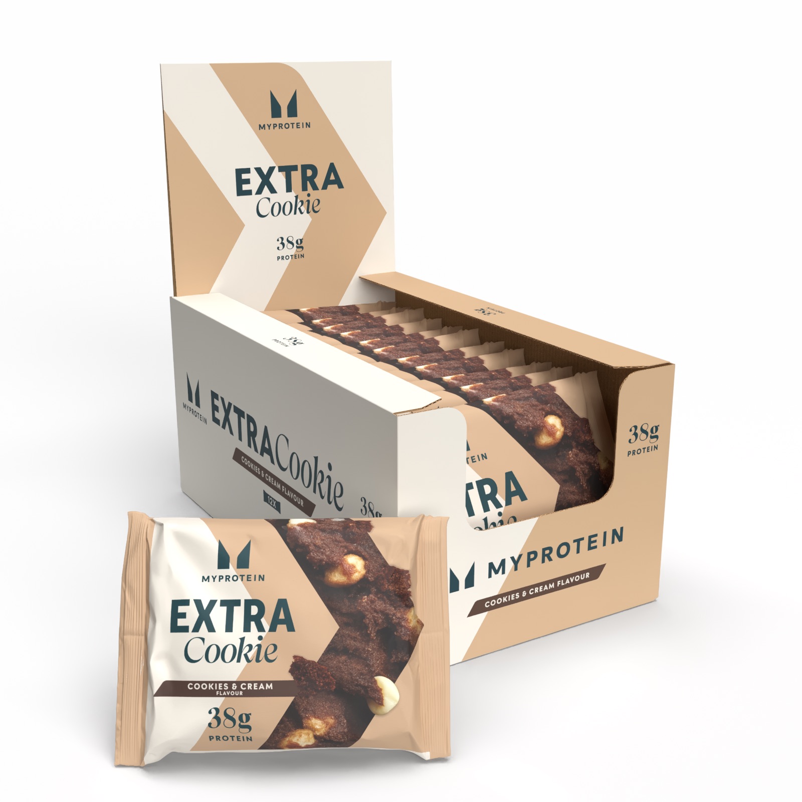foto del prodotto cookie extra proteico 12 x 75g biscotti e crema