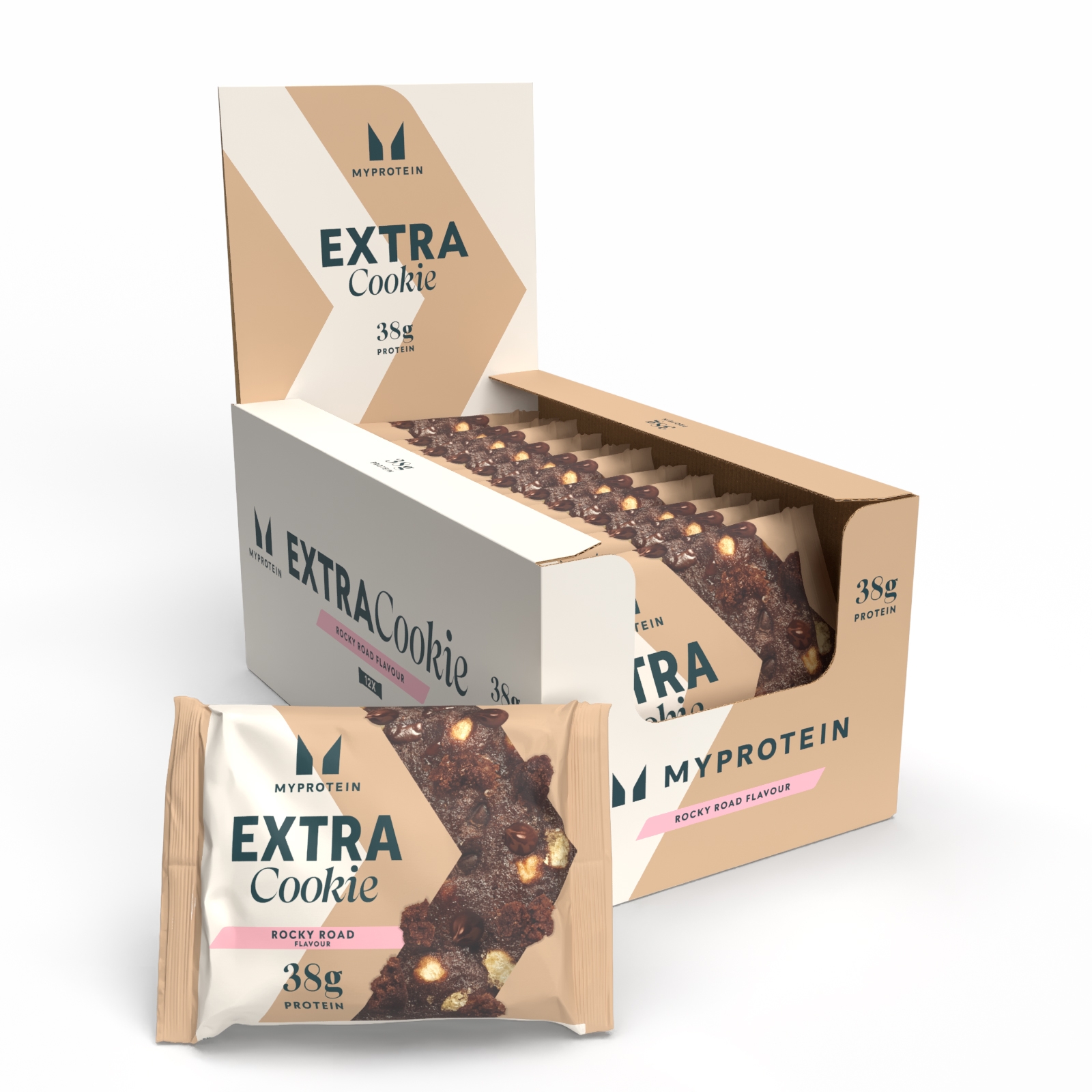 foto del prodotto cookie extra proteico 12 x 75g rocky road