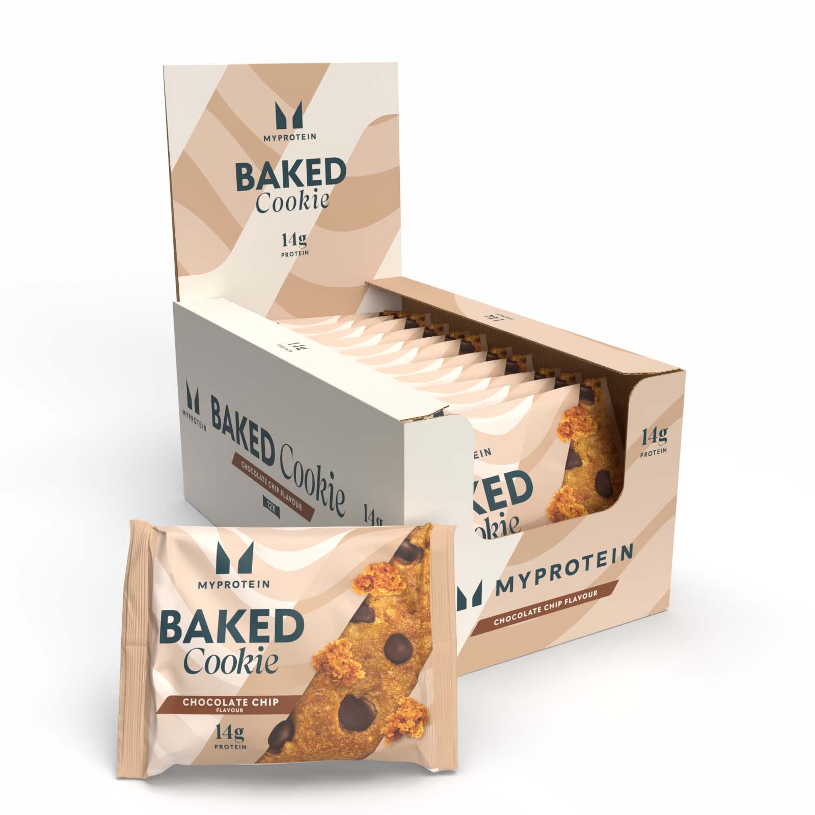 foto del prodotto cookie proteico al forno 12 x 75g gocce di cioccolato