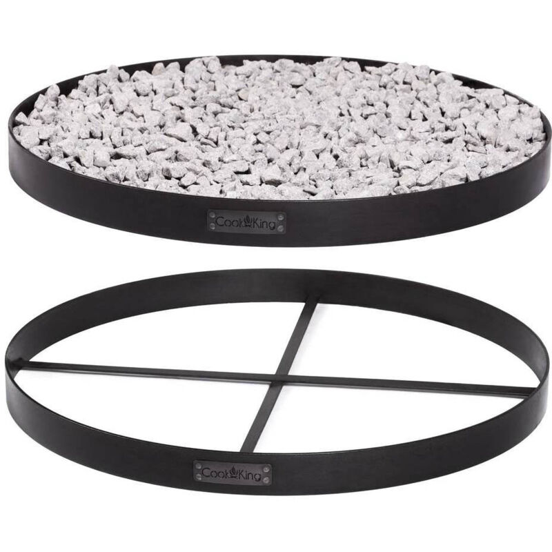 foto del prodotto cookking barbecue base per braciere rotondo per pietre decorative 100 cm