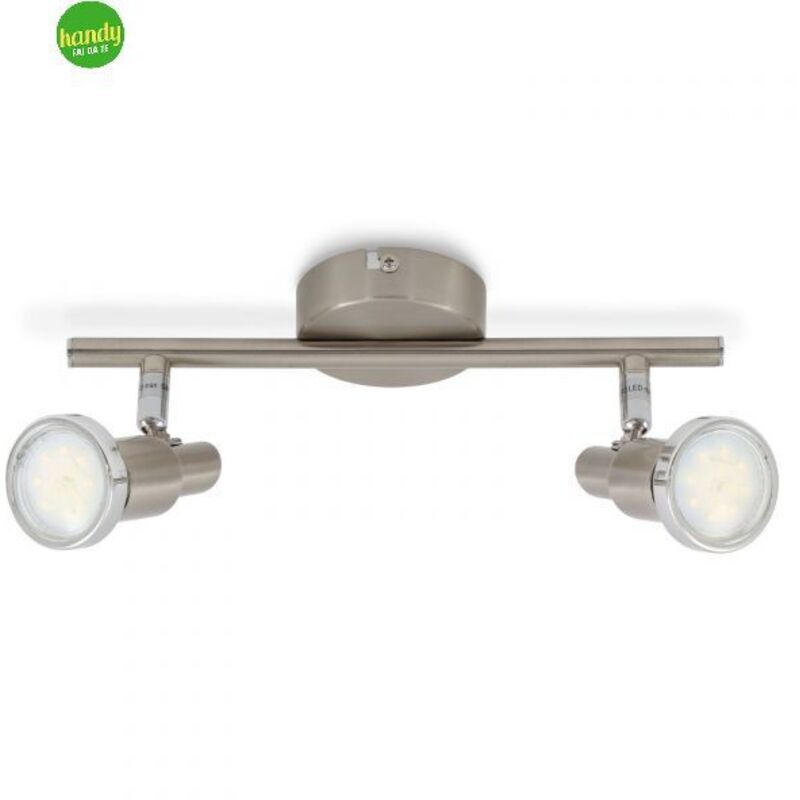 foto del prodotto cool barra 2lx3w gu10 led 210lm nickel satinato
