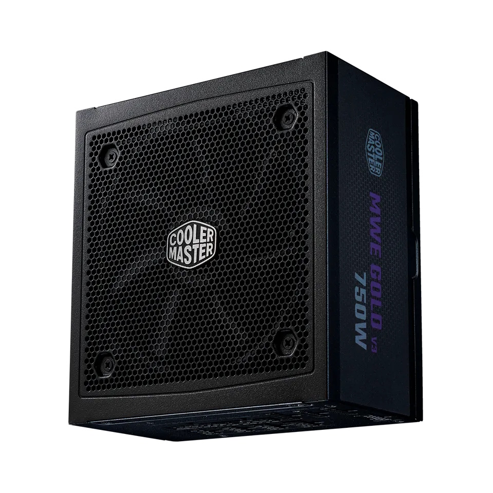 foto del prodotto cooler master alimentatore mwe gold 750 v3, 750w 80 gold non modulare atx 3.1 ventola 120mm, gar 5