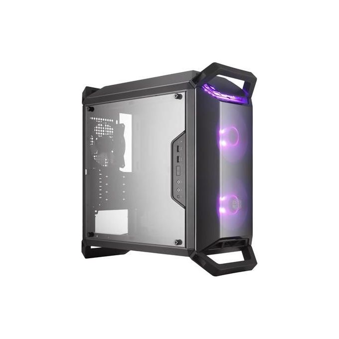 foto del prodotto cooler master masterbox q300p case per pc micro atx, mini itx, rgb led, con finestra laterale mcb q300p kann s02
