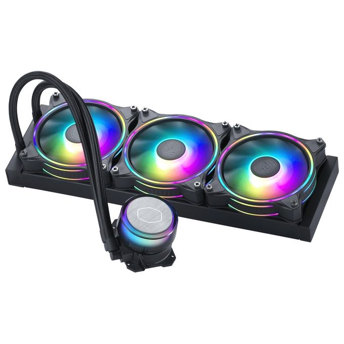 foto del prodotto cooler master masterliquid ml360 illusion argb cpu liquid cooler intel 1151 1200 2066 amd am3 am4