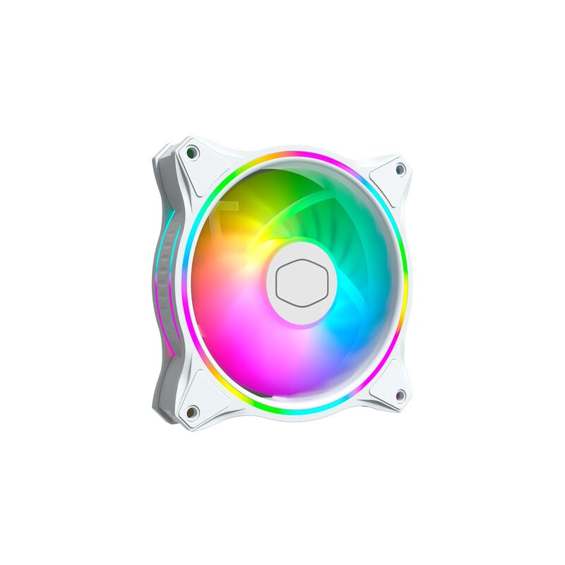 foto del prodotto cooler master ventole case masterfan mf120 halo 3in1 white edition 12 cm bianco 3 pz