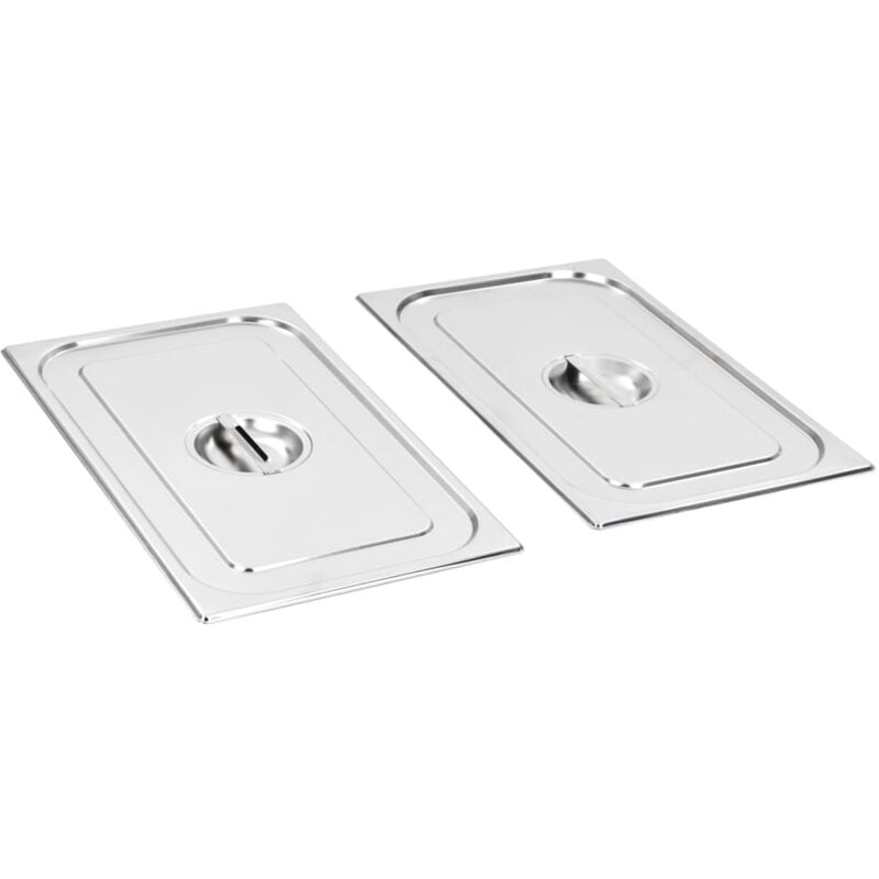 foto del prodotto coperchi per contenitori alimentari gn 1 1 2 pz in acciaio inox