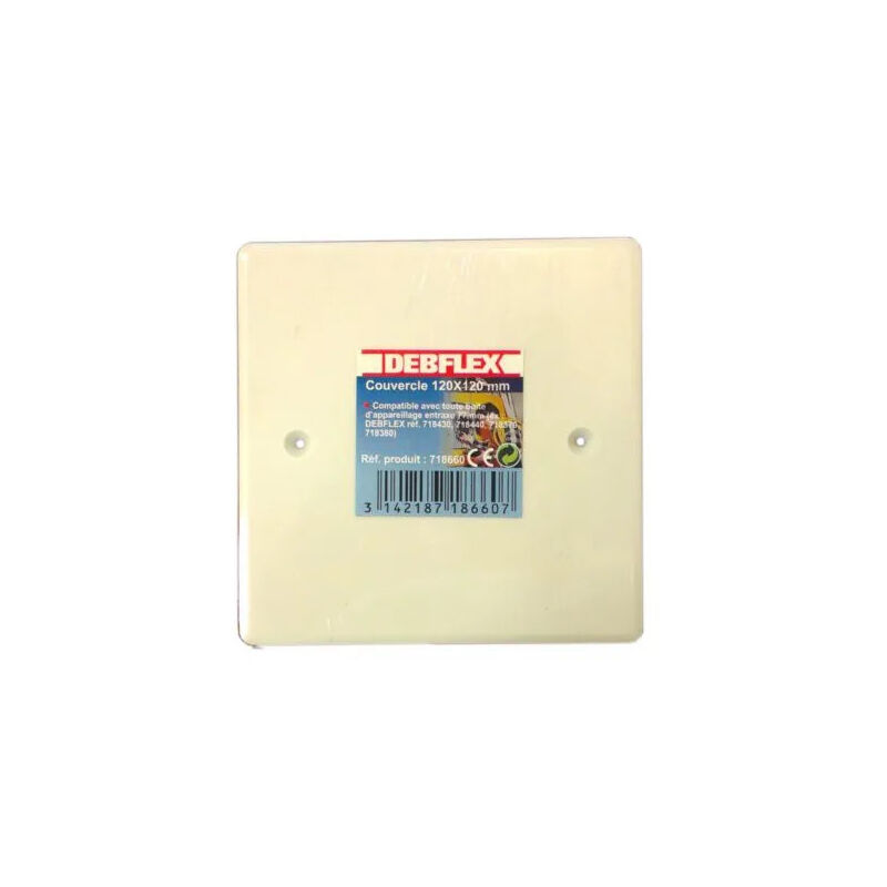 foto del prodotto coperchio a vite 120x120 mm per scatola di giunzione