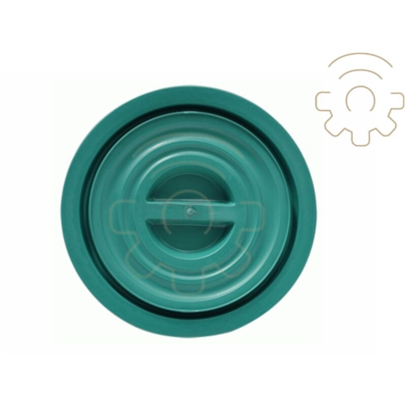 foto del prodotto coperchio bidone rifiuti da 75 litri colore verde