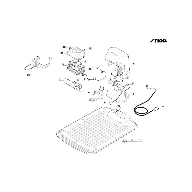 foto del prodotto coperchio cavi robot tagliaerba modelli a1000 originale stiga 322110129 0