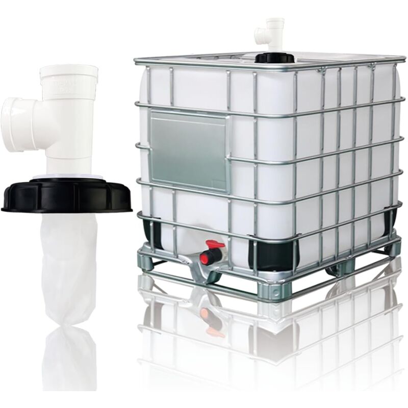 foto del prodotto coperchio filtro ibc accessori per serbatoi ibc coperchio filtro in nylon da 165 mm con filtro a rete coperchio superiore per barile in argilla per