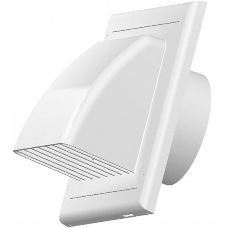 foto del prodotto coperchio griglia aeratore gravit portello tubi 125mm bianco copertura ventilazione esterna