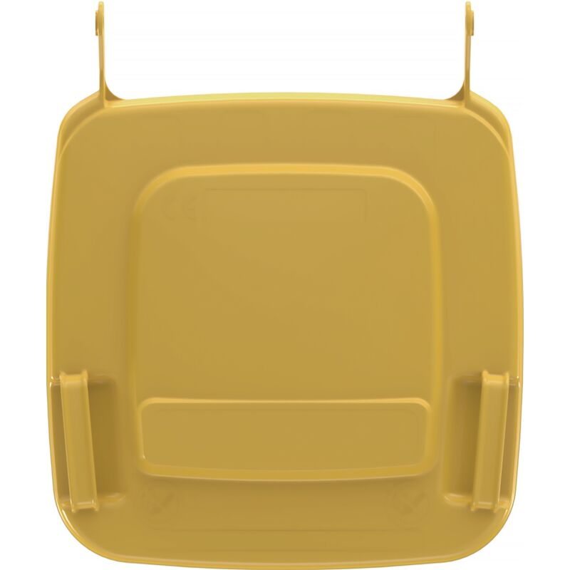 foto del prodotto coperchio in pe giallo per contenitore rifiuti grande 80l sulo