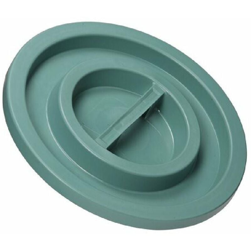 foto del prodotto coperchio in pvc sovrapponibile per bidone di immondizia 100 lt verde