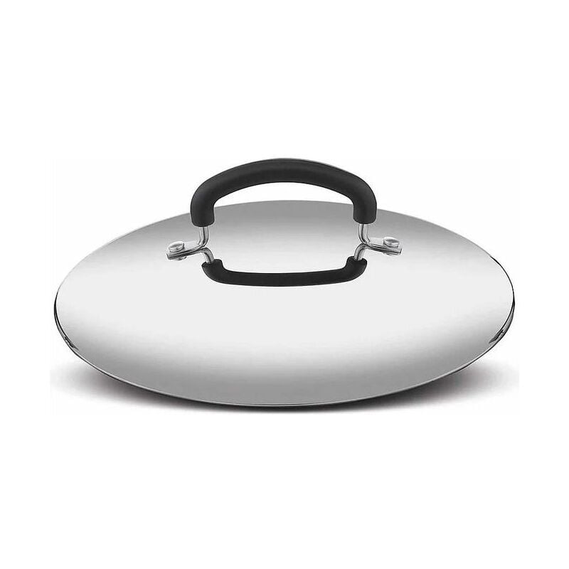 foto del prodotto coperchio in vetro con pomolo centrale in bakelite 24cm lagostina