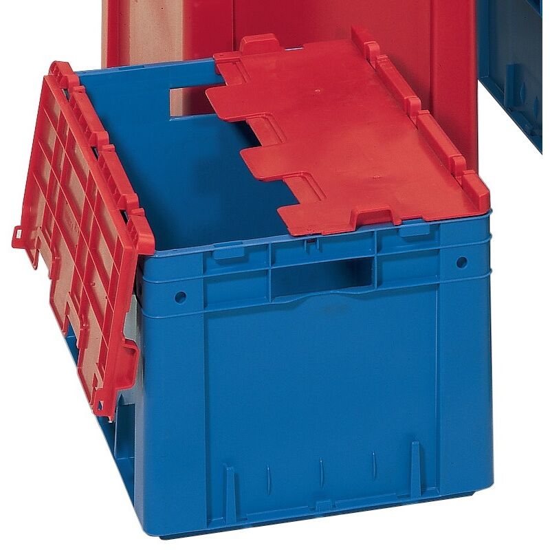 foto del prodotto coperchio incernierato pp l600xp400mm grigio con cerniera 4pz scatola la-ka-pe