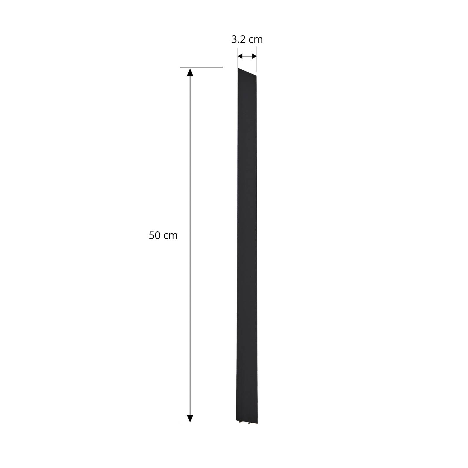 foto del prodotto coperchio lindby linaro, nero, sistema binario monofase, 50 cm