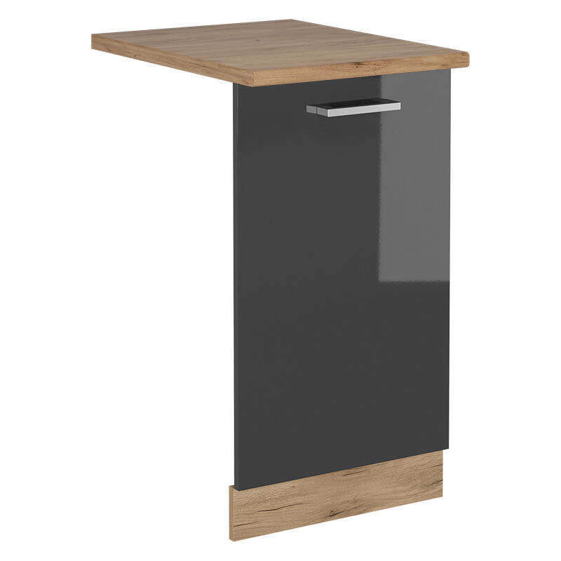foto del prodotto coperchio per lavastoviglie r line, antracite lucido, 45 cm , pl rovere, vicco