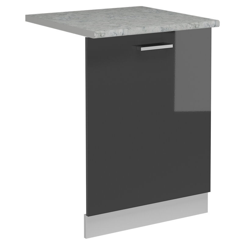 foto del prodotto coperchio per lavastoviglie r line, antracite lucido, 60 cm , pl marmo vicco