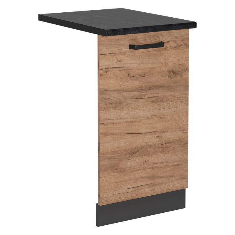 foto del prodotto coperchio per lavastoviglie r line, quercia dorata, 45 cm , pl antracite vicco