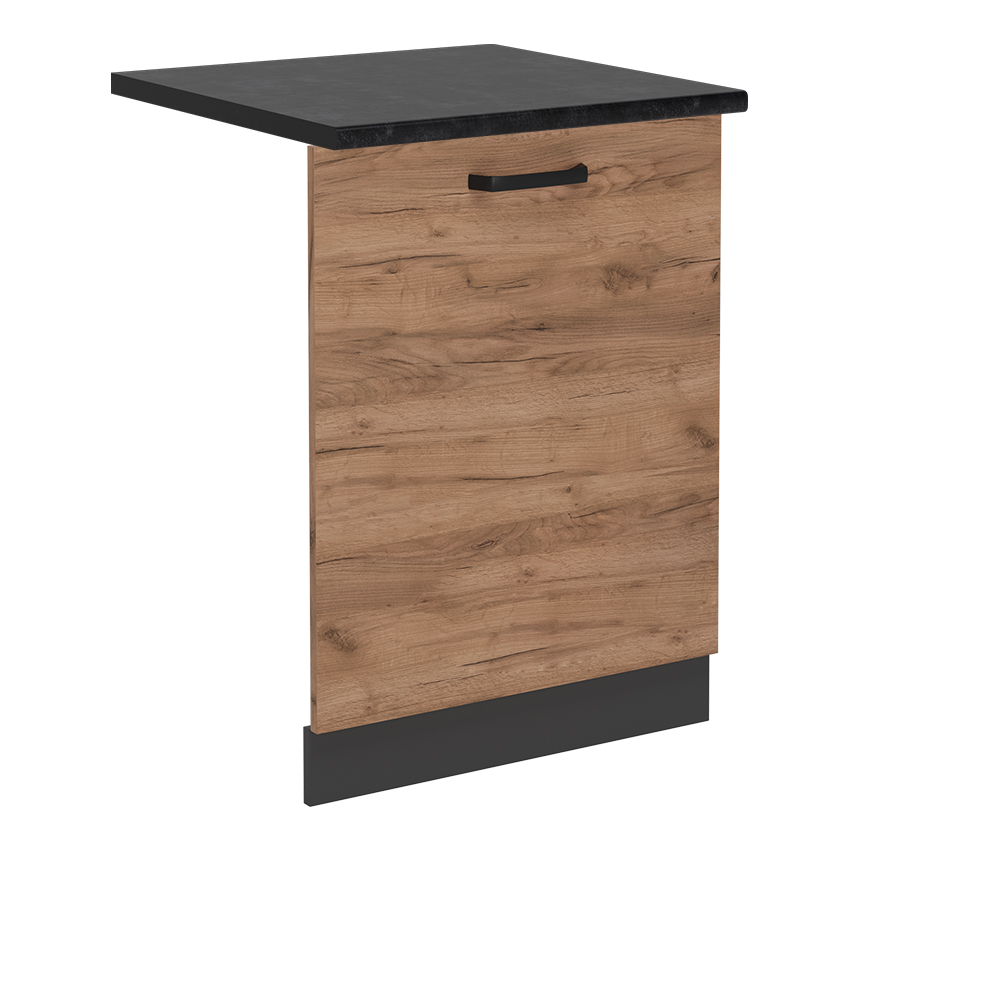 foto del prodotto coperchio per lavastoviglie r line, quercia dorata, 60 cm , pl antracite vicco