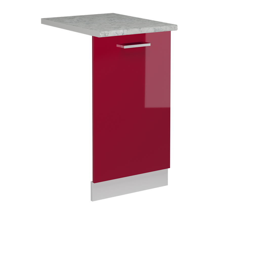 foto del prodotto coperchio per lavastoviglie r line, rosso bordeaux lucido, 45 cm , pl marmo, vicco