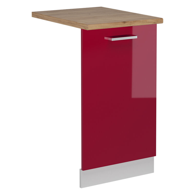 foto del prodotto coperchio per lavastoviglie r line, rosso bordeaux lucido, 45 cm , pl rovere vicco
