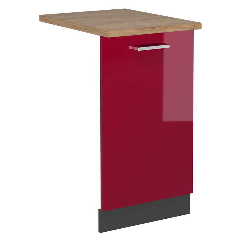 foto del prodotto coperchio per lavastoviglie r line, rosso bordeaux lucido, 45 cm , pl rovere vicco
