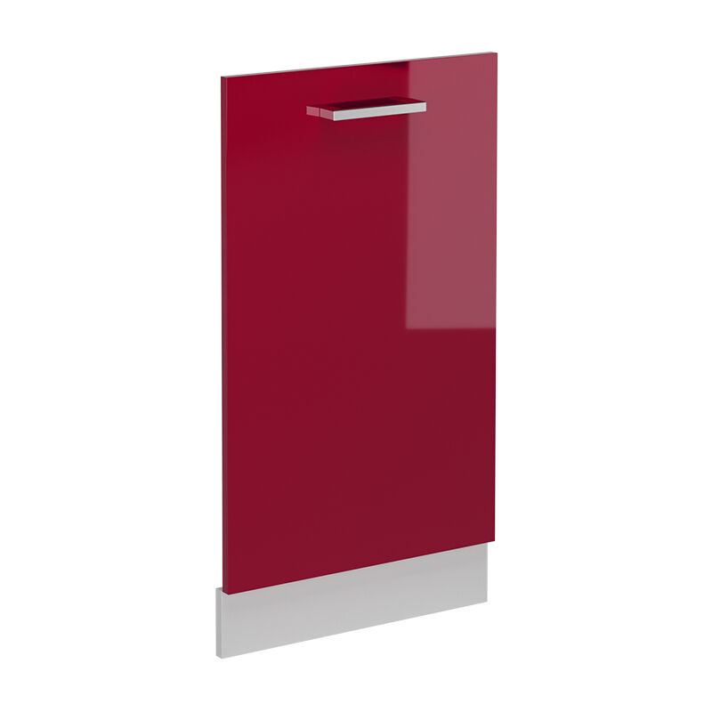 foto del prodotto coperchio per lavastoviglie r line, rosso bordeaux lucido, 45 cm senza piano di lavoro, vicco