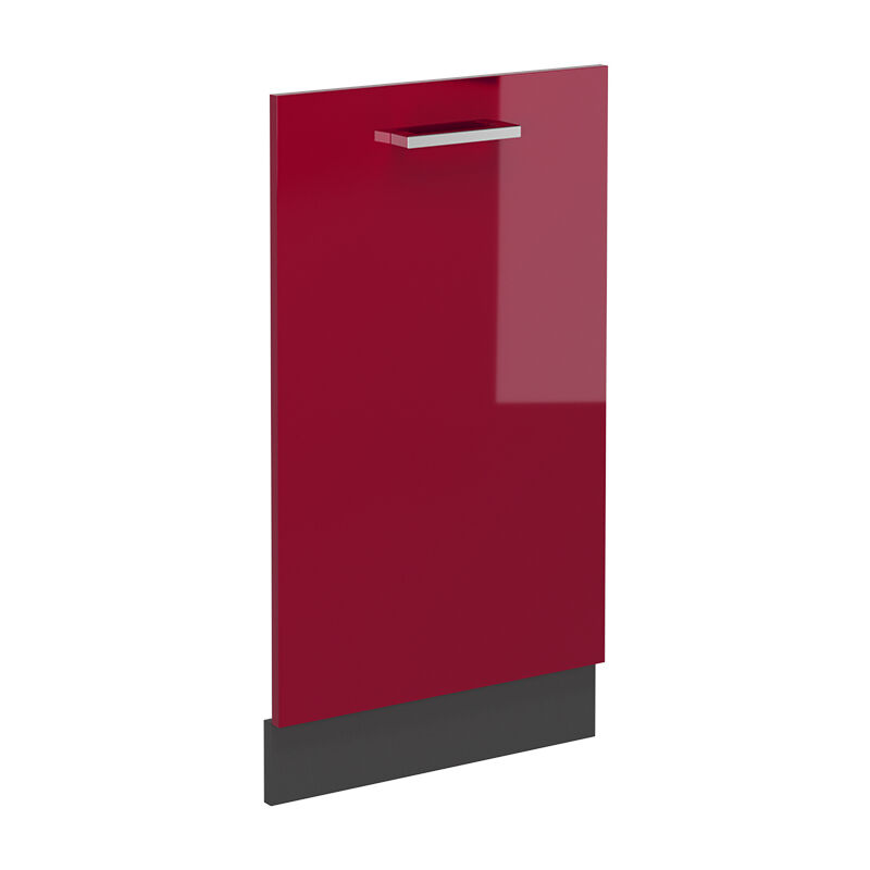 foto del prodotto coperchio per lavastoviglie r line, rosso bordeaux lucido, 45 cm senza piano di lavoro vicco