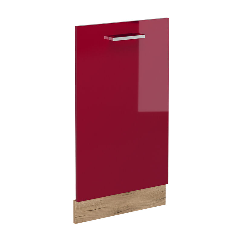 foto del prodotto coperchio per lavastoviglie r line, rosso bordeaux lucido, 45 cm senza piano di lavoro vicco