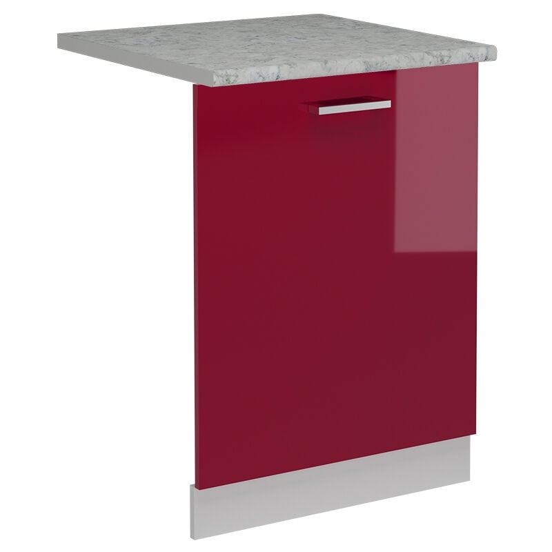 foto del prodotto coperchio per lavastoviglie r line, rosso bordeaux lucido, 60 cm , pl marmo vicco